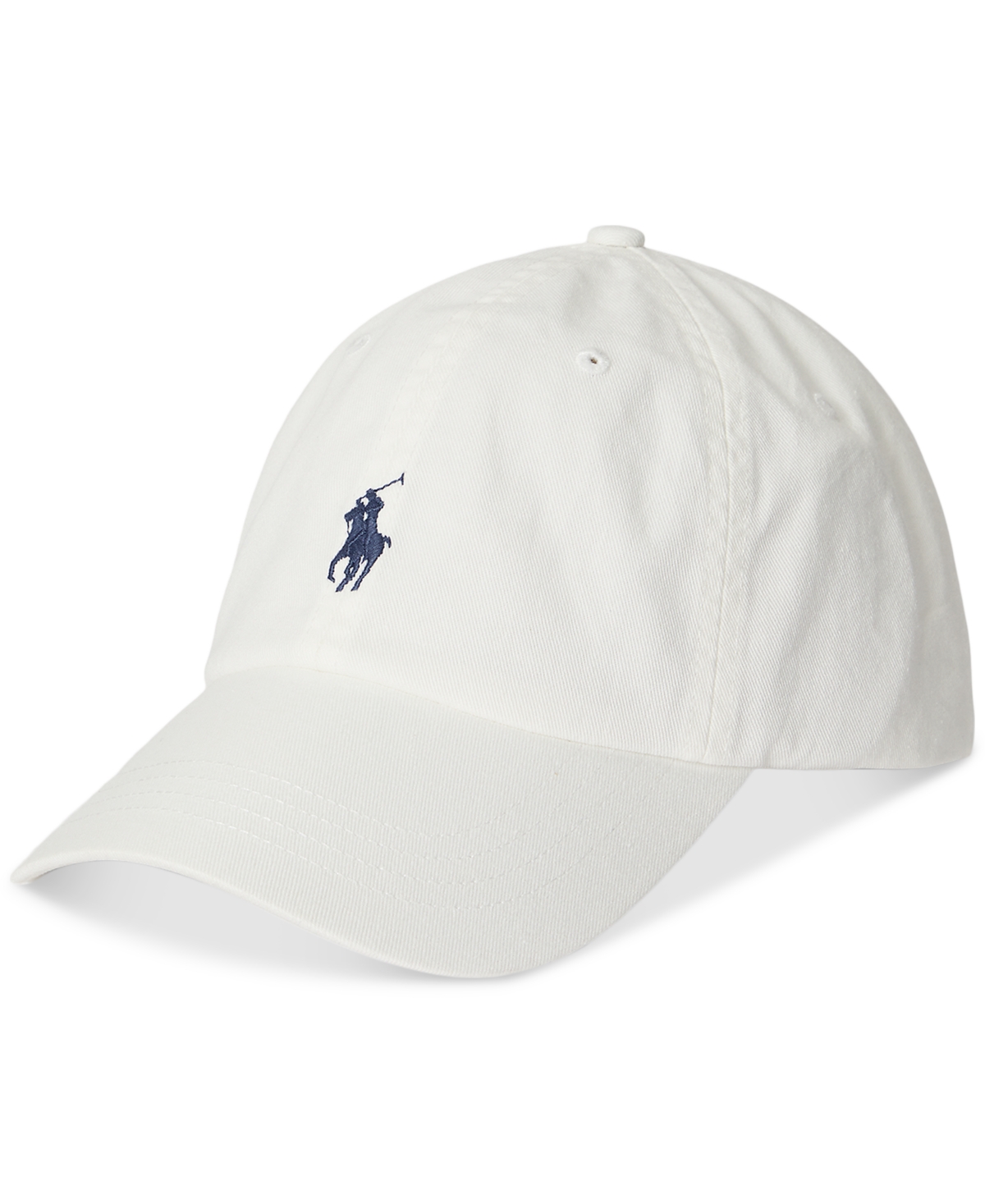 Polo Ralph Lauren Mens Classic Logo-embroidered Adjustable Cotton Cap Pale Cream
