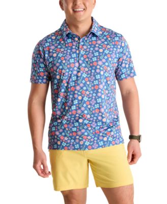 Chubbies - Men's The Spring Pedal Classic-Fit Printed Performance Polo Shirt