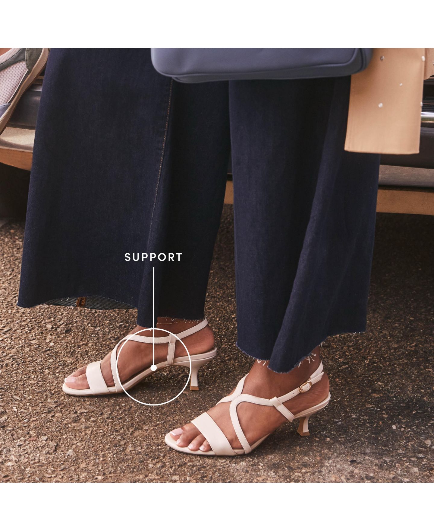 Женские сандалии LifeStride Nolita Slingback, цвет: Костяная искусственная кожа — фото 6