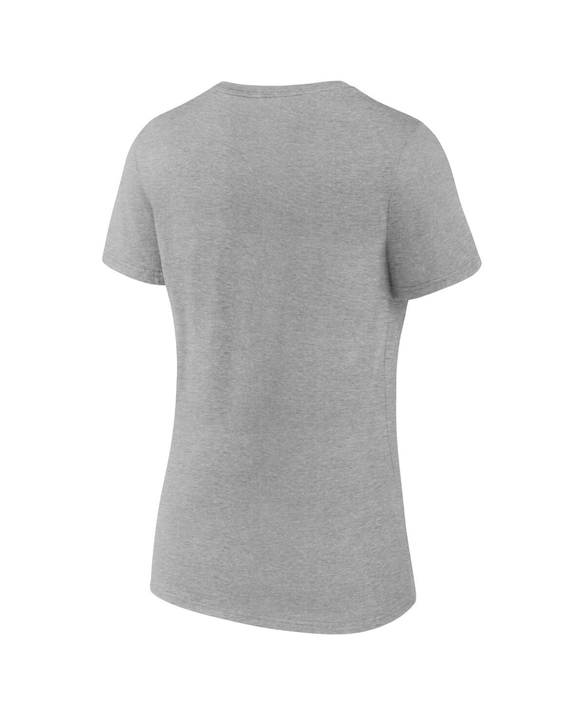 Fanatics Women's Gray New York Mets V-neck T-shirt In Gray