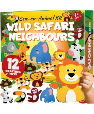 Kids Crafts Ages 4-8 DIY Beginner Needle and Thread Kit - 12 Sewing Kit Basic