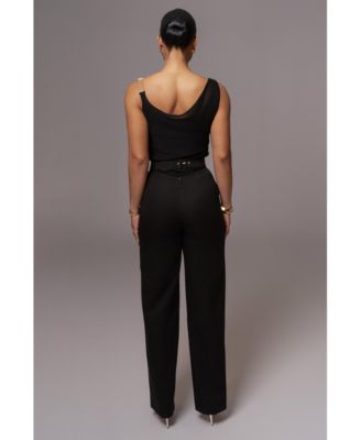 Women's Shanti Faux Buckle Top