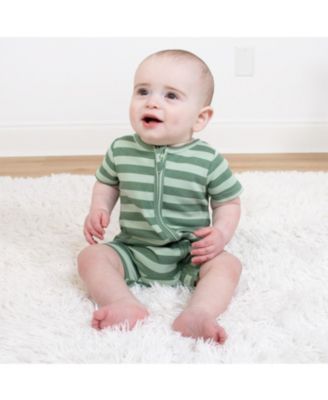 Baby Boys Rompers - 2 Pack, Green Dino