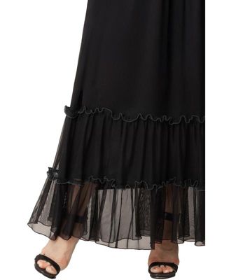 Plus Size Isla Tiered Mesh Maxi Skirt