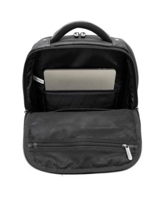 13” Laptop Travel Backpack Genuine Leather Slim Carry On Daypack