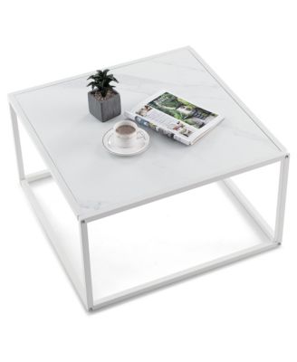 Coffee Table Modern Rectangular Coffee Table Metal Frame
