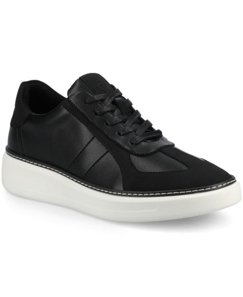 Мужские кроссовки Vance Co. Berlin Comfort Lace Up Low Top Flexible Court, цвет: Чёрный