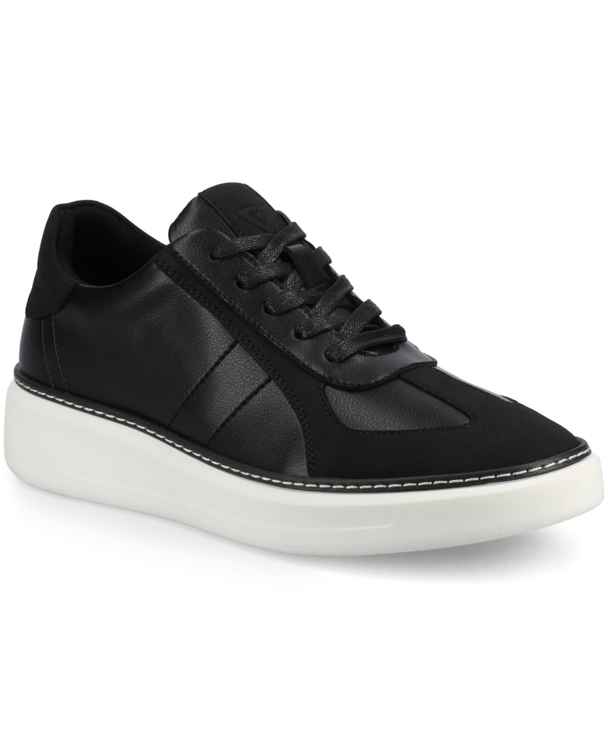 Men's Berlin Comfort Lace Up Low Top Flexible Court Sneakers - White