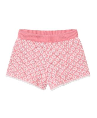 Toddler Girls Toddler/Child Pink Crochet Top & Shorts Set