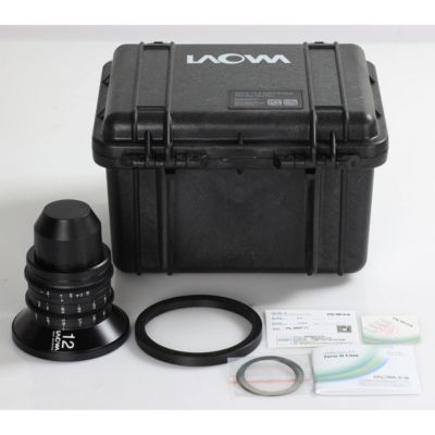 Laowa 12mm T2.9 Zero-D Cine Lens for Canon EF, Black