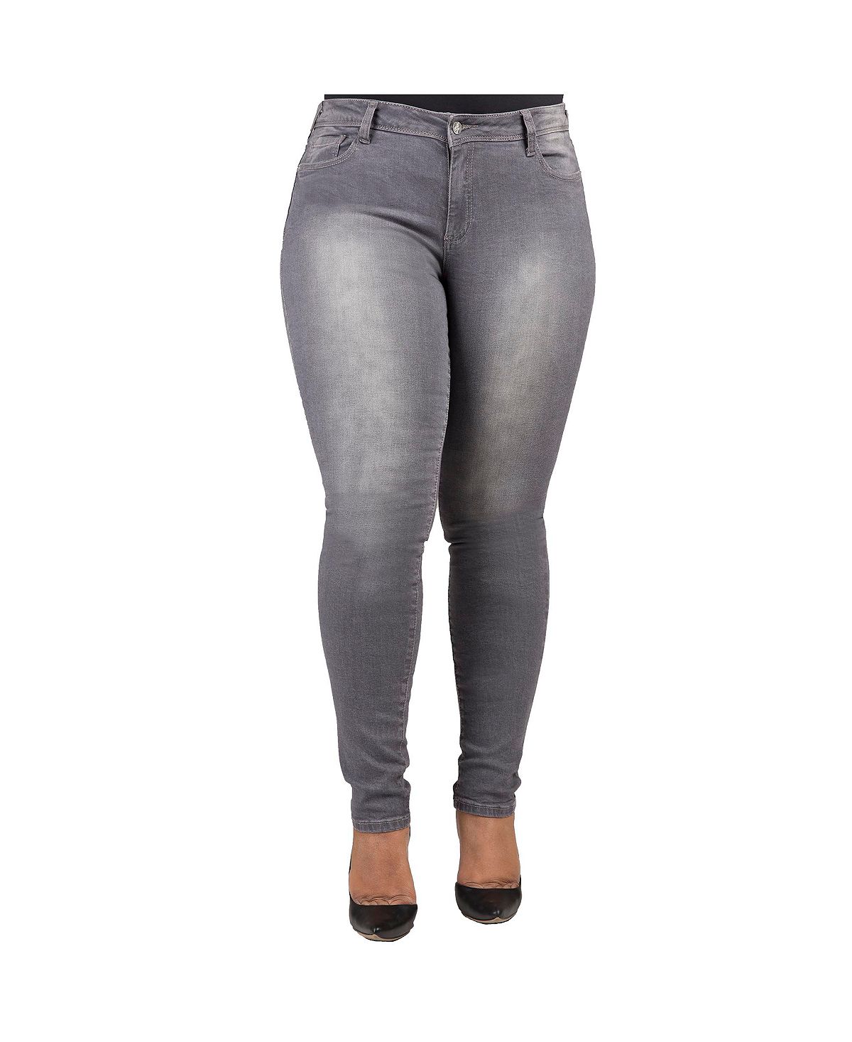 Poetic Justice Plus Size Curvy-Fit Midrise Skinny Jeans view 1 — MAYCSS fashion products