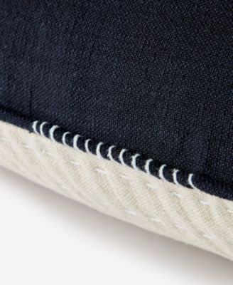 Pick Stitch Decorative Pillow, 22" x 22", Exclusively at Macy's