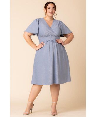Plus Size Crystal Cove Cocktail Dress with Pockets