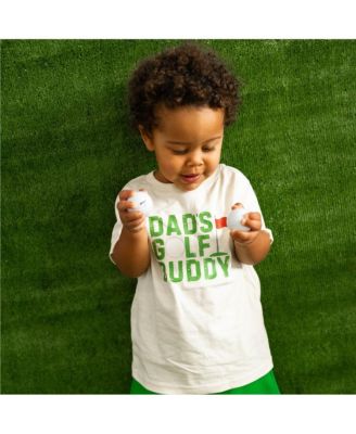 Toddler Boys Dad's Golf Buddy Short Sleeve T-Shirt