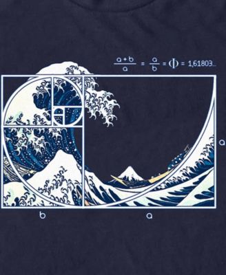 Men's The Great Fibonacci Wave Short Sleeve T-Shirt