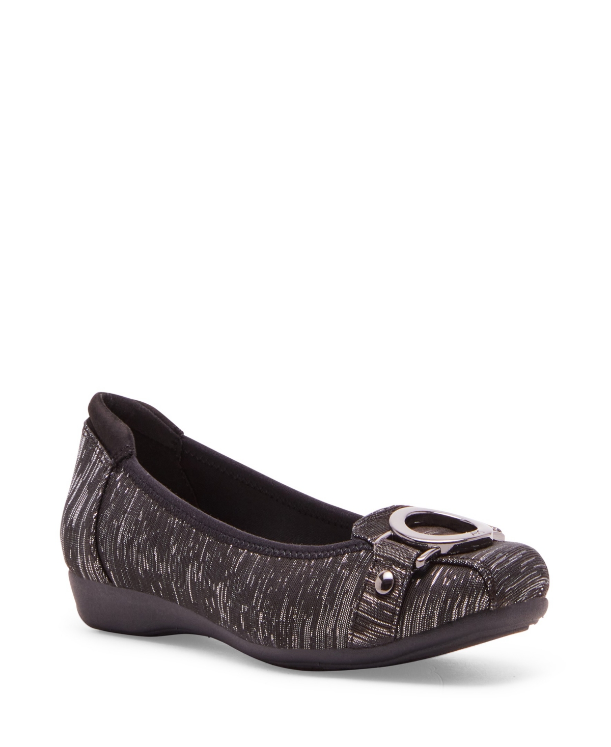 Anne Klein Women's Umeko Snip Toe Ballet Flats In Pewter