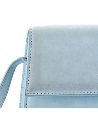 Long Le Bambino Flap Shoulder Bag Suede