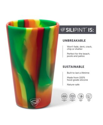 Pint Glasses: 4 pk - 2 Marigold & 2 Habiscus