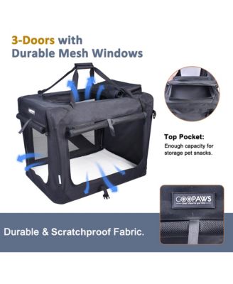 Soft Pet Crate: 30" - Black