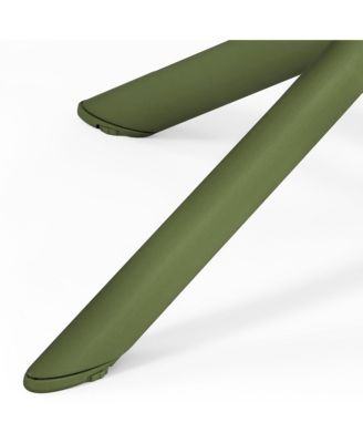 5-Piece Modern Square Patio Dining Table Set with Stackable Patio Dining Chairs