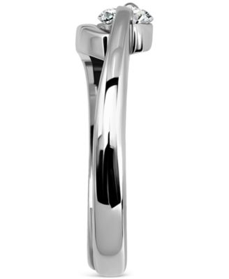 Cubic Zirconia Bypass Adjustable Toe Ring in Sterling Silver (also in 18k Gold-Plated Sterling Silver), Exclusively at Macy's