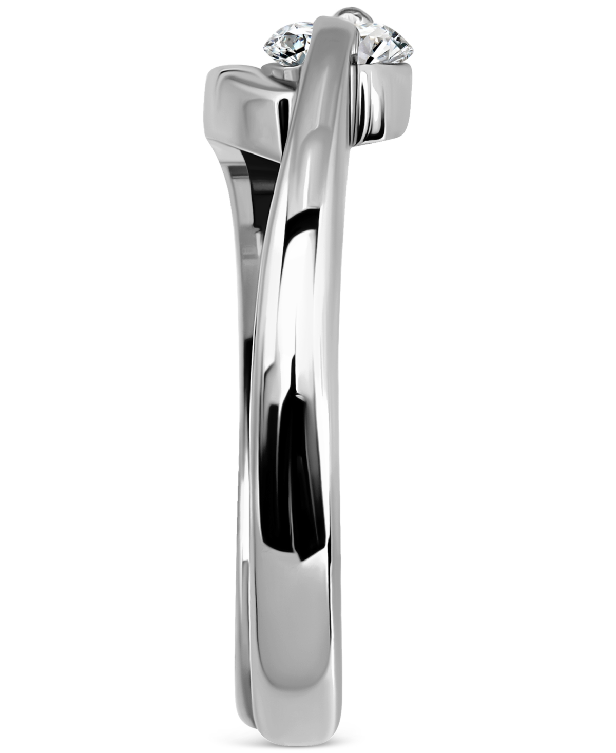 GIANI BERNINI CUBIC ZIRCONIA BYPASS ADJUSTABLE TOE RING IN STERLING SILVER (ALSO IN 18K GOLD-PLATED STERLING SILVE 