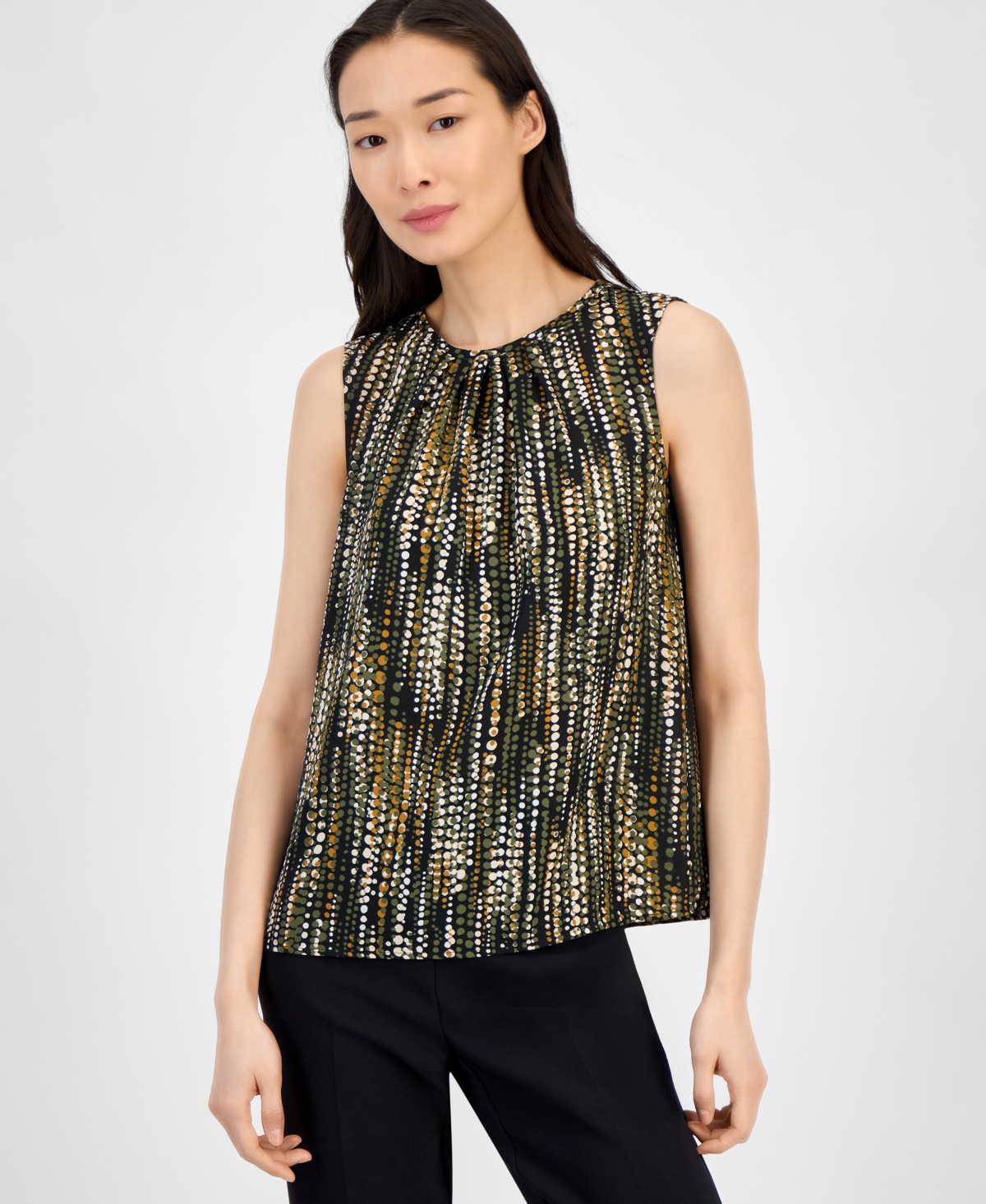 Anne Klein Scoop Neck Tank