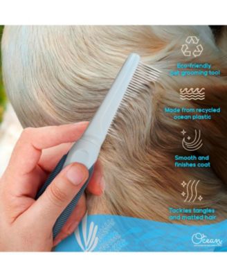 Single-Sided Pin Comb Brush for Pets, Eco-Friendly Grooming Tool for Dogs and Cats