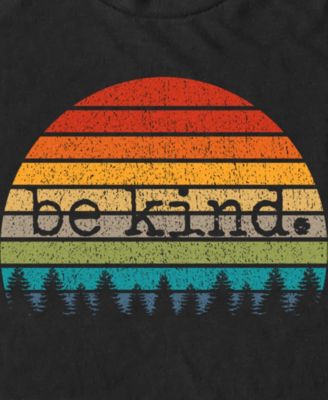 Men's Uplifting Retro Sun Vintage Be Kind Happy Positive Gift Short Sleeve T-Shirt