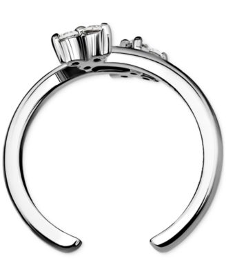 Triple Round Cubic Zirconia Cluster Adjustable Toe Ring, Exclusively at Macy's
