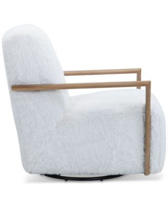 Glympton 29" Fabric Swivel Chair, Exclusively at Macy's