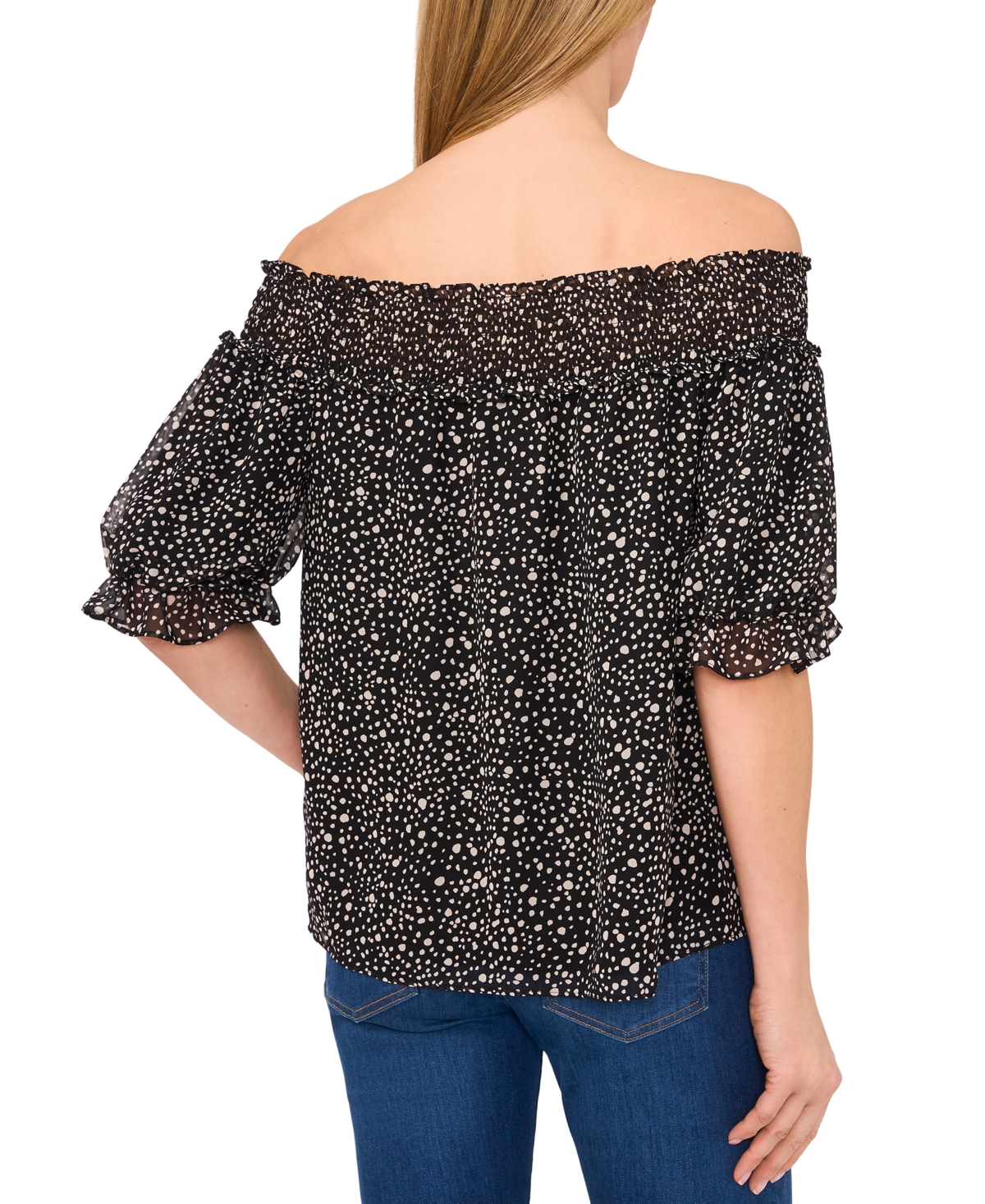 Cece Women's Short-sleeve Off-the Shoulder Blouse In Gray
