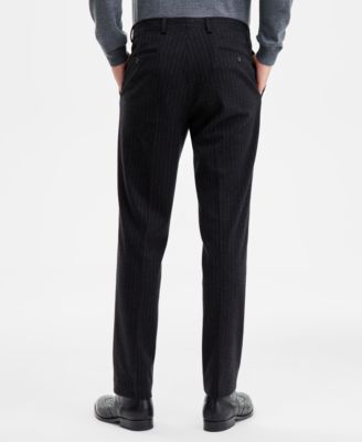 Men's Modern-Fit Wool Pinstripe Suit Separate Pants 