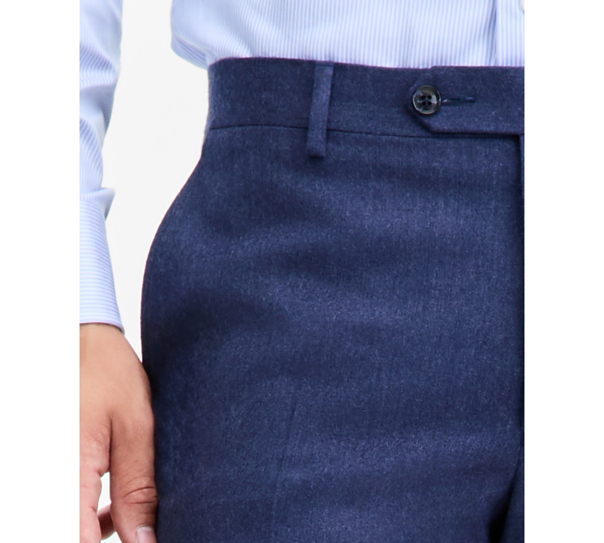 Tommy Hilfiger Men's Modern-fit Pure Wool Suit Separate Pants In Blue