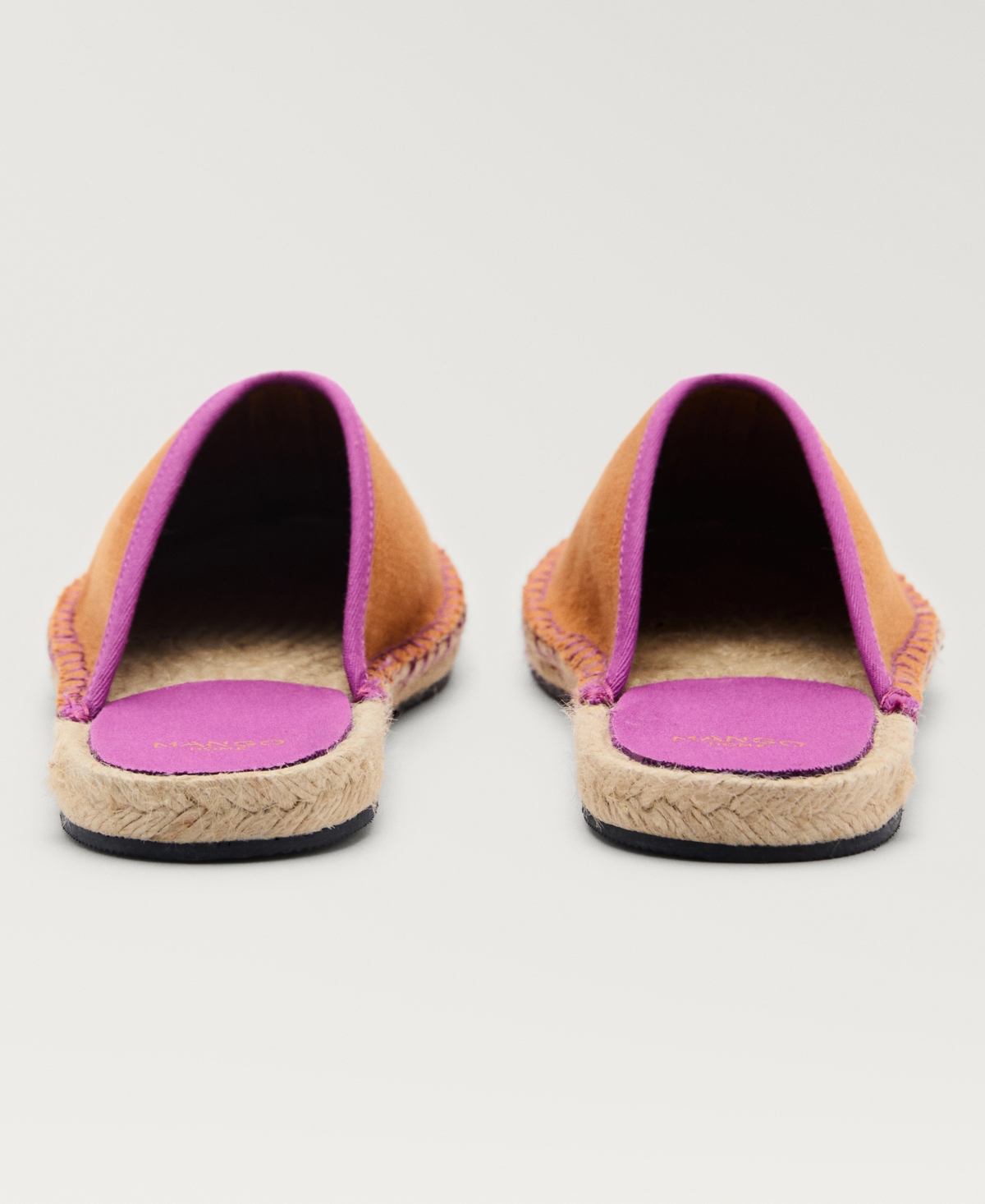 MANGO WOMEN'S CONTRAST STITCH ESPADRILLE SLIP-ONS