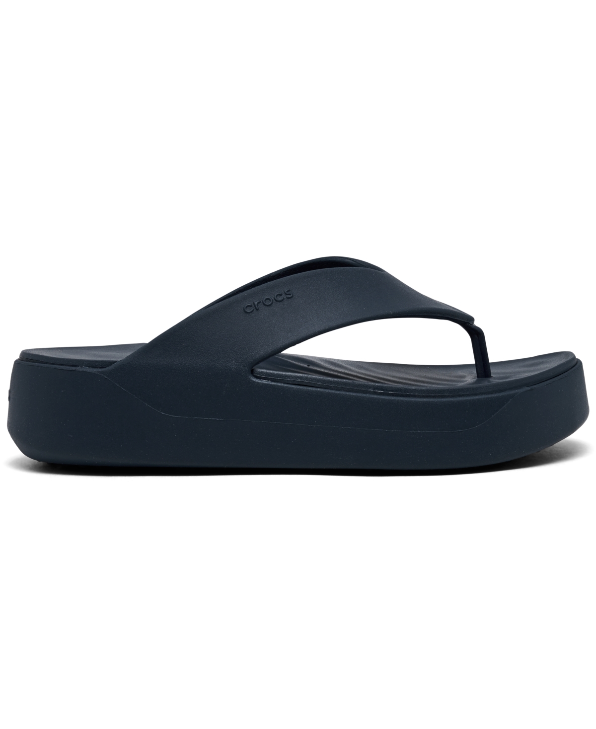 Crocs Women's Getaway Platform Casual Flip-flop Sandals From Finish Line In Navy