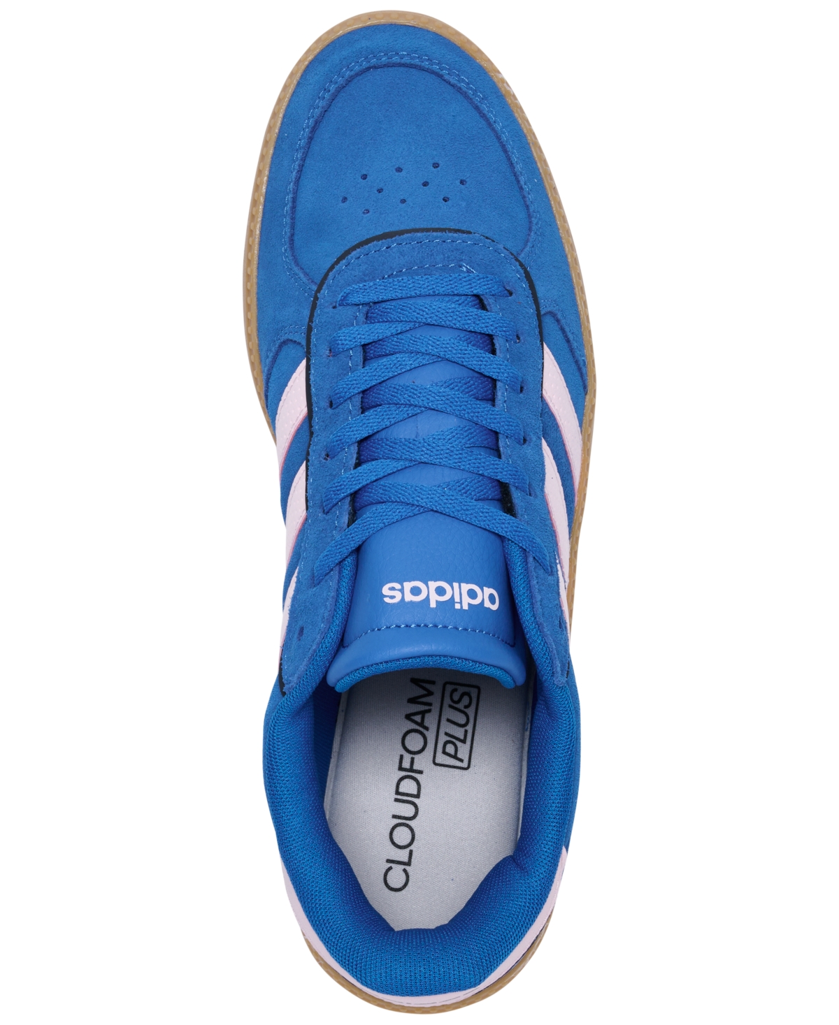 Adidas Originals Women's Break Net Sleek Casual Sneakers From Finish Line In Bright Royal,clear Pink,carbon
