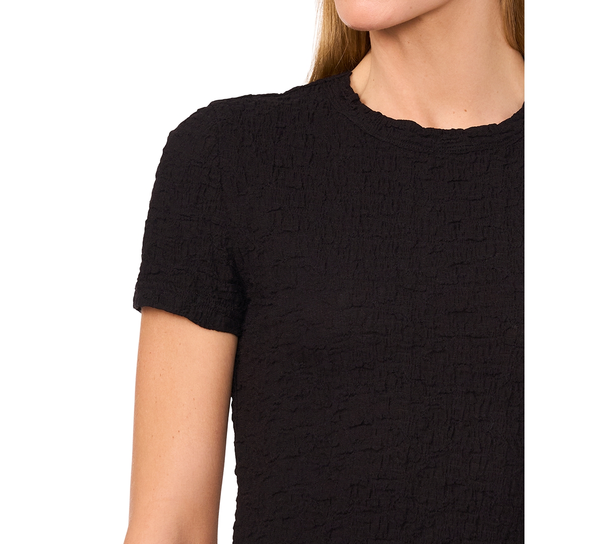 Cece Puckered Knit Baby Tee
