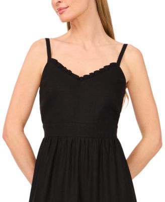 Women's V-Neck Sleeveless Tiered Maxi Dress