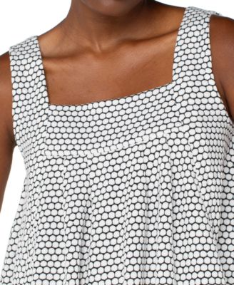 Women's Sleeveless Square-Neck Knit Top