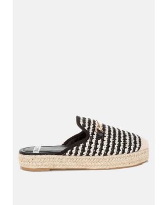 Himari Raffia Slip-On Mules