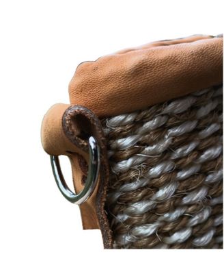 Earth Stripes Handmade Sisal Market Tote Bag