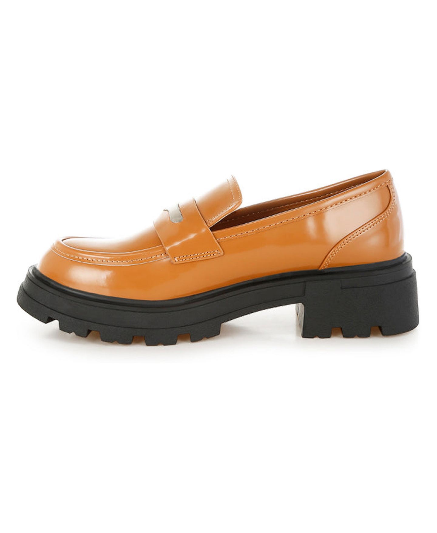 Женские туфли London Rag Gleam Stride Faux Leather Chunky, цвет: Бежевый / Хаки — фото 3