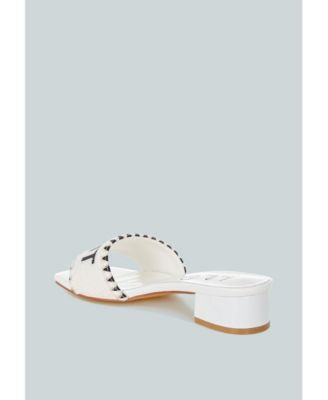 Poshta Saint Tropez Beaded Slip-On Heels