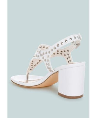 Nerina Studded Genuine Leather Sandals