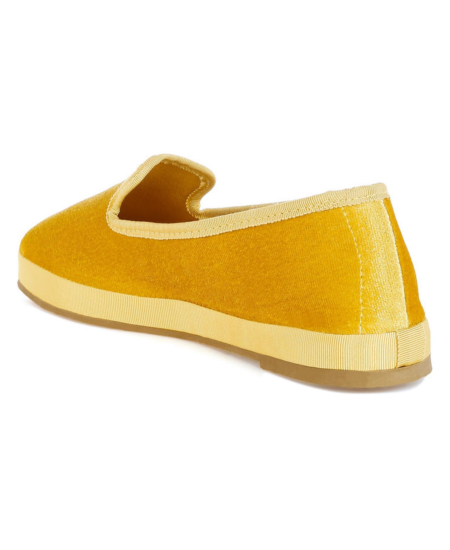 Женские туфли London Rag Saba Velvet Round Toe Slip-On, цвет: Пастельный жёлтый — фото 3
