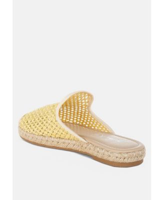 Nongai Raffia Espadrilles Mules