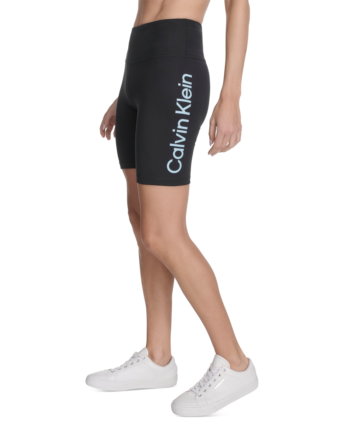 Calvin Klein Performance Women's Logo 7" Bike Shorts In Black