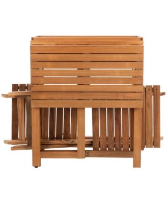 Walten Flower Shelf Outdoor Bistro Set