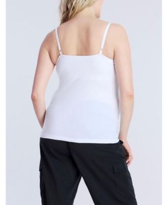 Plus Size Motherhood Clip Down Nursing Tank Top Cami - Motherhood